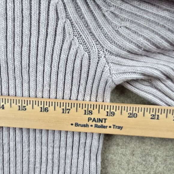 H&M Womens Ribbed Turtleneck Sweater S Lavender - Picture 6 of 6
